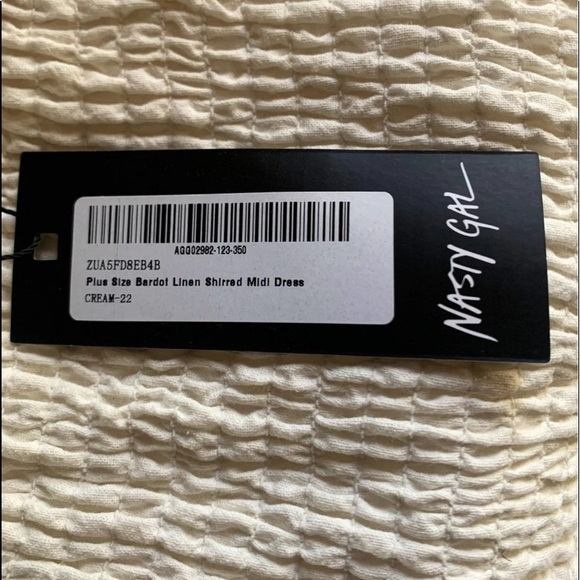 Nasty Gal Creme Midi Dress - Picture 2 of 3